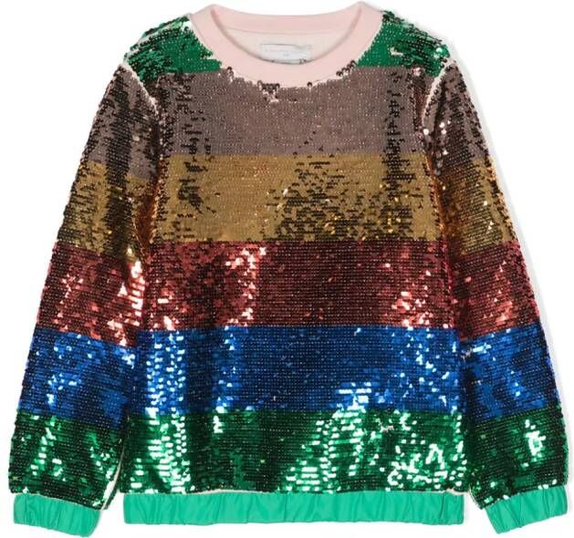 Stella McCartney Kids Sweater met pailletten Rood