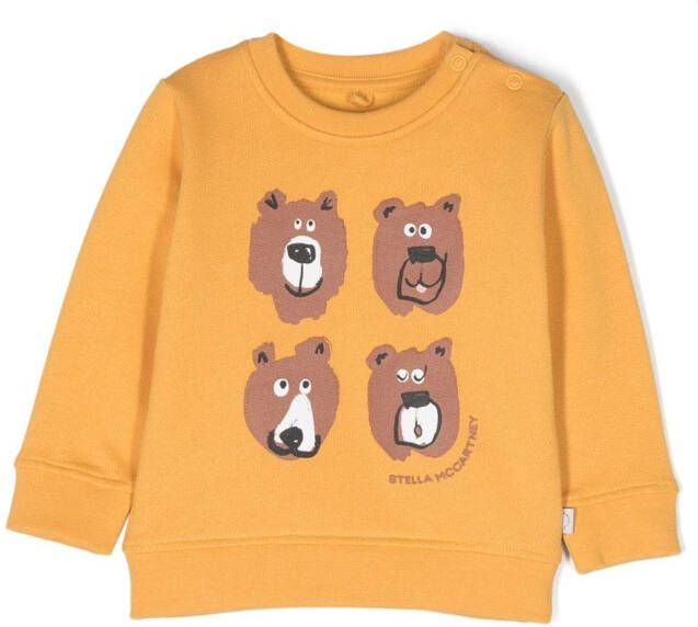 Stella McCartney Kids Sweater met print Geel