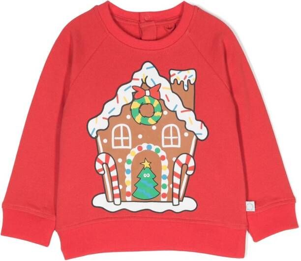Stella McCartney Kids Sweater met print Rood