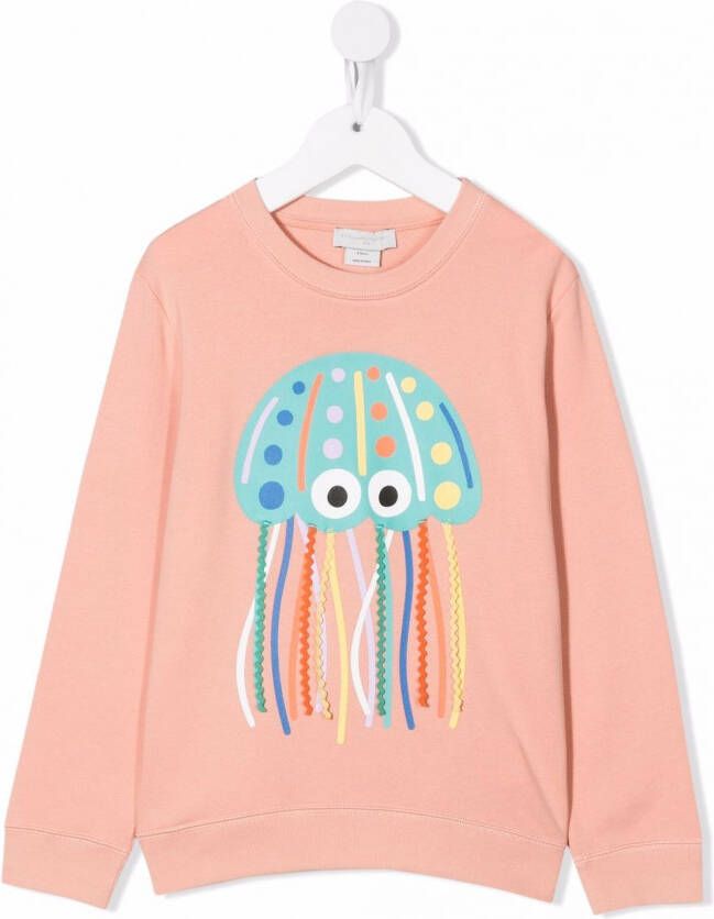 Stella McCartney Kids Sweater met print Roze