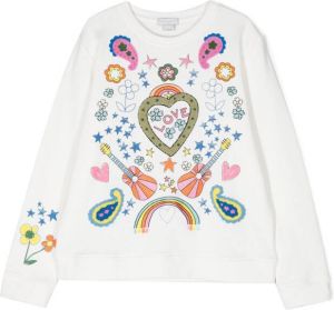 Stella McCartney Kids Sweater met print Wit