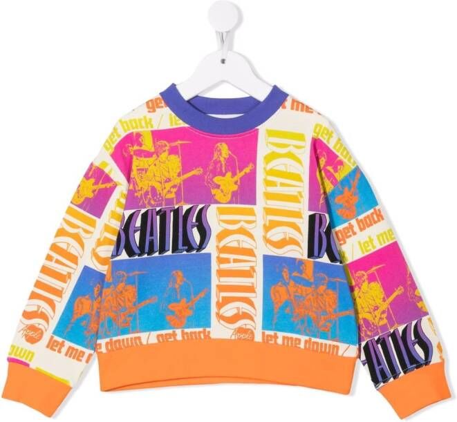 Stella McCartney Kids Sweater met ronde hals Beige