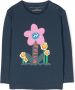 Stella McCartney Kids T-shirt met bloe print Blauw - Thumbnail 1