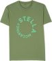 Stella McCartney Kids T-shirt met logoprint Groen - Thumbnail 1