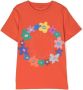 Stella McCartney Kids T-shirt met logoprint Oranje - Thumbnail 1