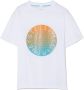 Stella McCartney Kids T-shirt met logoprint Wit - Thumbnail 1
