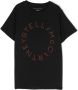 Stella McCartney Kids T-shirt met logoprint Zwart - Thumbnail 1
