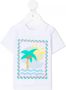 Stella McCartney Kids T-shirt met palmboomprint Wit - Thumbnail 1