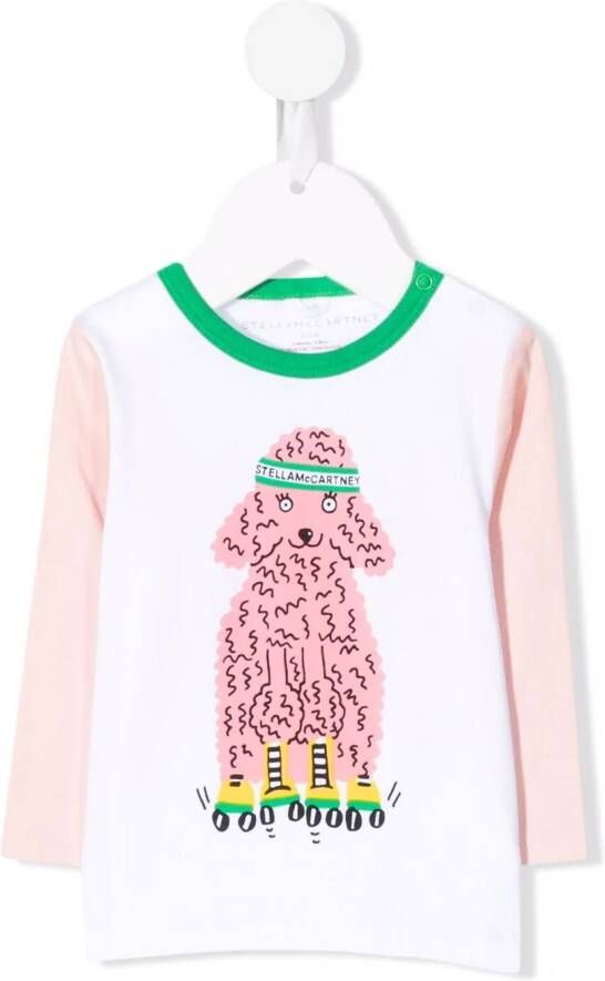Stella McCartney Kids T-shirt met print Wit