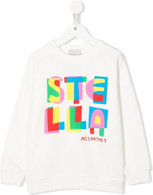 Stella McCartney Kids T-shirt met ronde hals Wit