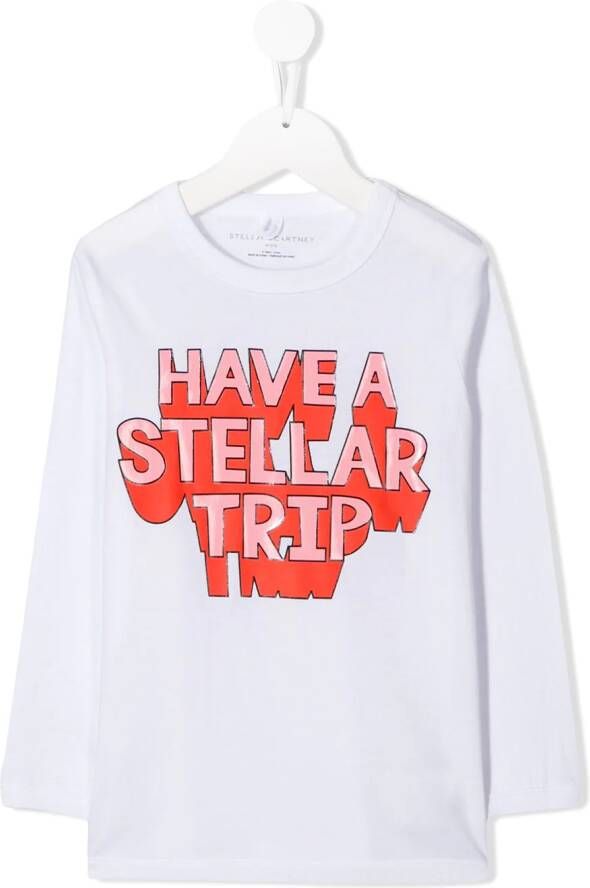 Stella McCartney Kids Top met print Wit