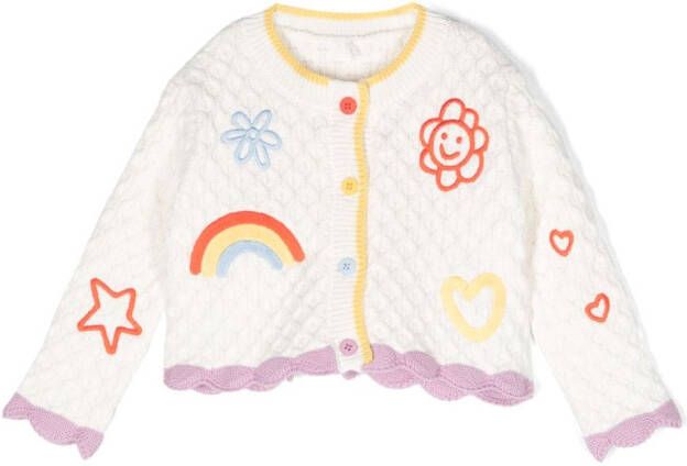 Stella McCartney Kids Vest met borduurwerk Wit