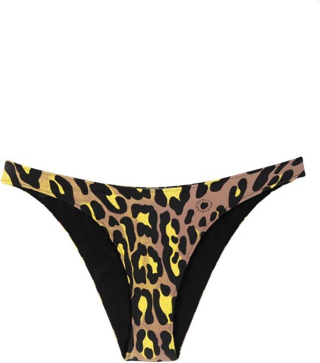 Stella McCartney Bikinislip met luipaardprint Zwart