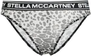 Stella McCartney Slip met luipaardprint Grijs
