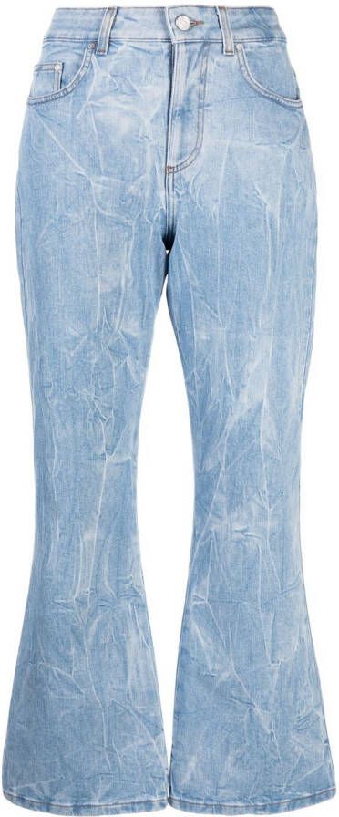 Stella McCartney Jeans met logopatch Blauw