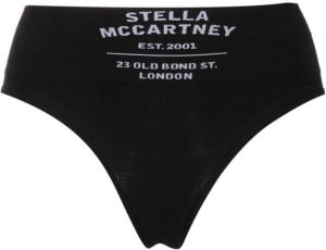 Stella McCartney Slip met logo Zwart