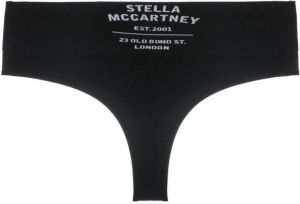 Stella McCartney Slip met logoprint Zwart