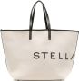 Stella McCartney logo-print cotton tote bag Beige - Thumbnail 1