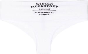 Stella McCartney Slip met logoprint Wit