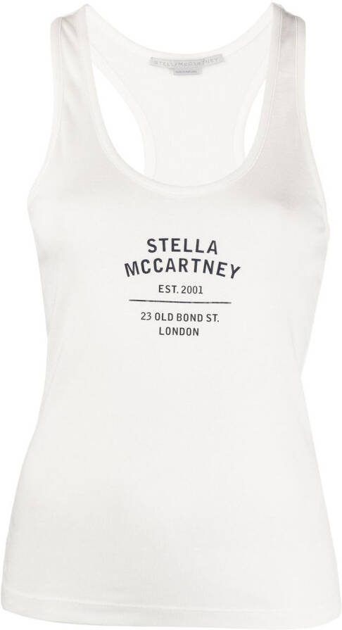 Stella McCartney Top met racerback Wit