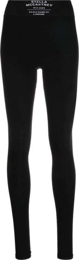 Stella McCartney Legging met logoprint Zwart