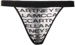 Stella McCartney String met logoprint Zwart