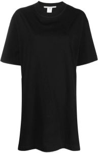 Stella McCartney T-shirtjurk met logoband Zwart