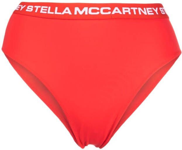 Stella McCartney Slip met logoband Rood