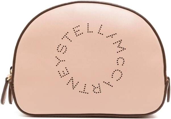 Stella McCartney Make-up tas met geperforeerd logo Roze