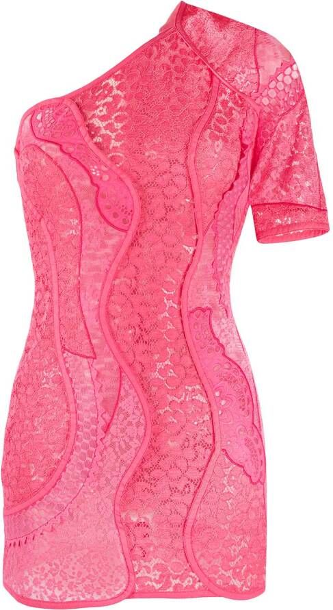 Stella McCartney Mini-jurk met kant Roze