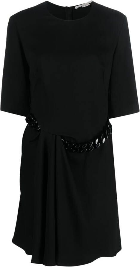 Stella McCartney Mini-jurk met kettingdetail Zwart