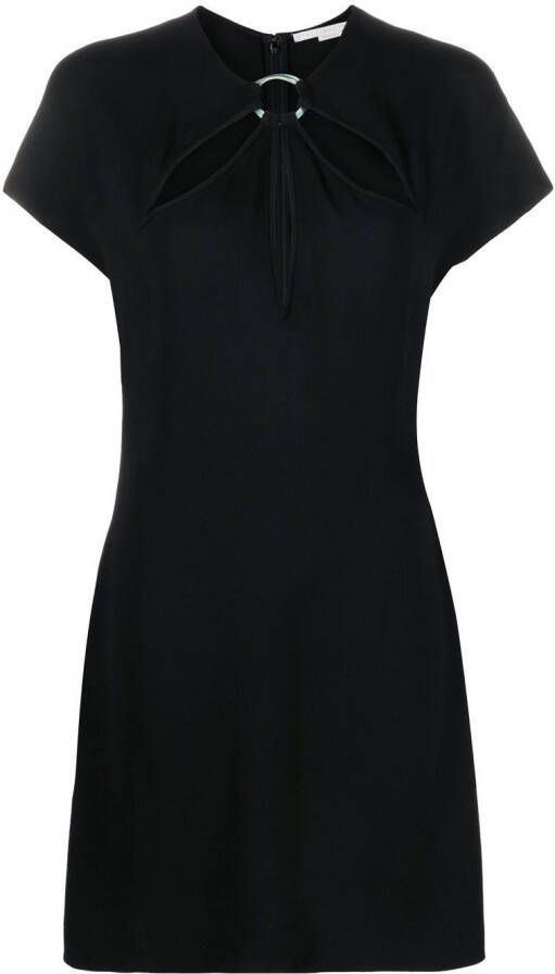 Stella McCartney Mini-jurk met korte mouwen Zwart
