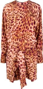 Stella McCartney Mini-jurk met luipaardprint Roze