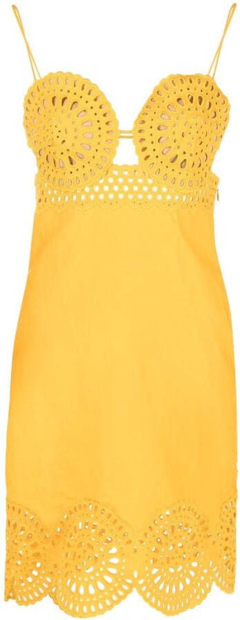 Stella McCartney Mini-jurk met spaghettibandjes Oranje