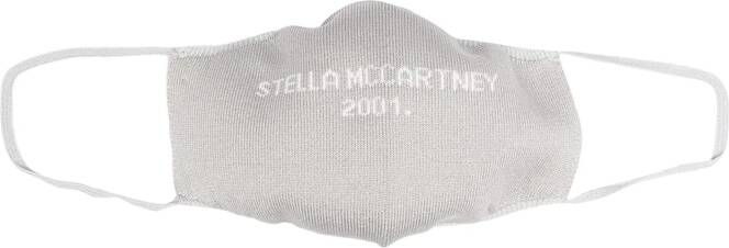 Stella McCartney Mondkapje met logo Grijs
