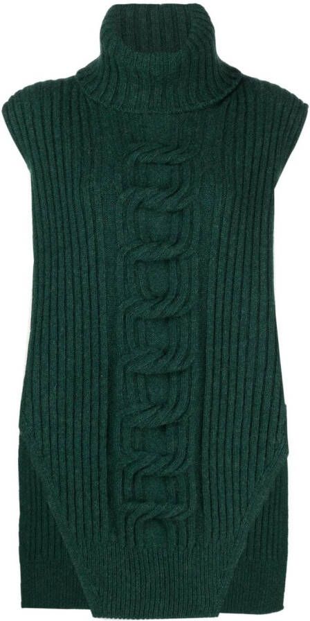 Stella McCartney Mouwloze top Groen