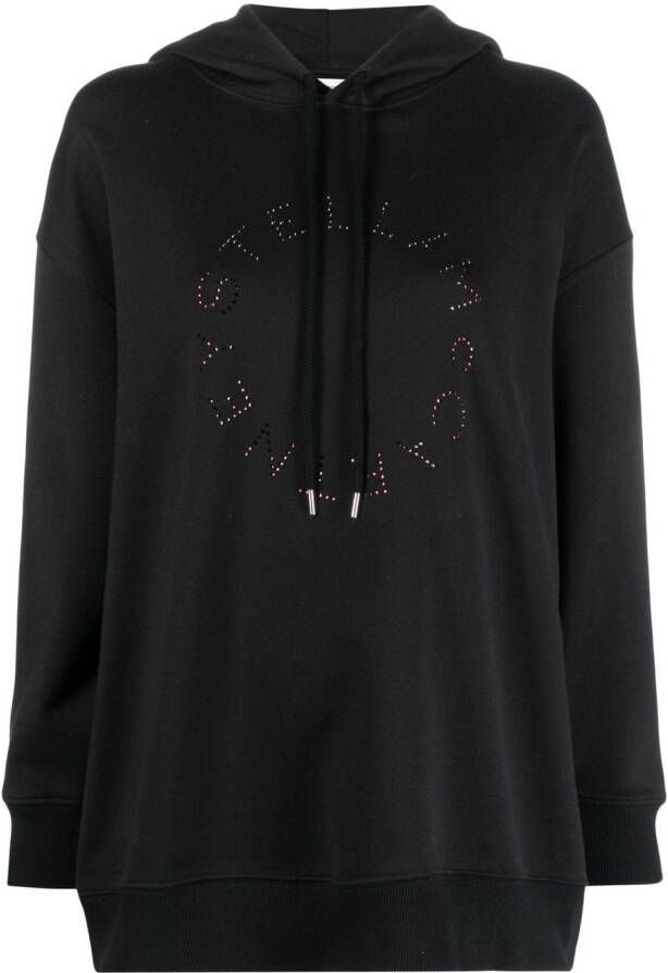 Stella McCartney Oversized hoodie Zwart