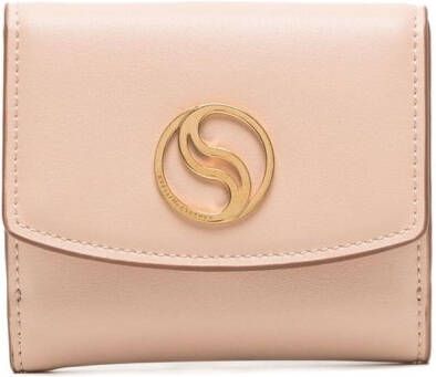 Stella McCartney Pasjeshouder met logoplakkaat Roze