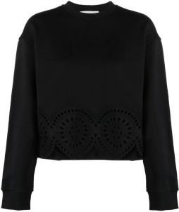 Stella McCartney Sweater met geperforeerd detail Zwart