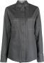 Stella McCartney Blouse met puntige kraag Grijs - Thumbnail 1