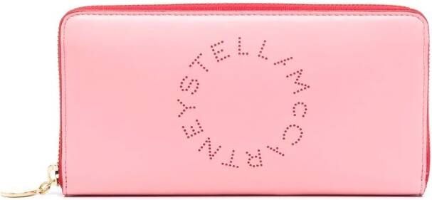 Stella McCartney Portemonnee met logo Roze