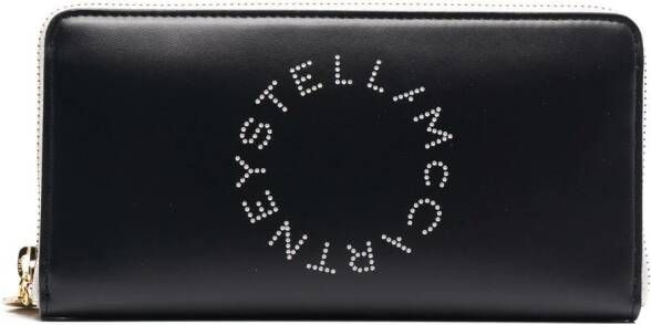Stella McCartney Portemonnee met logo Zwart
