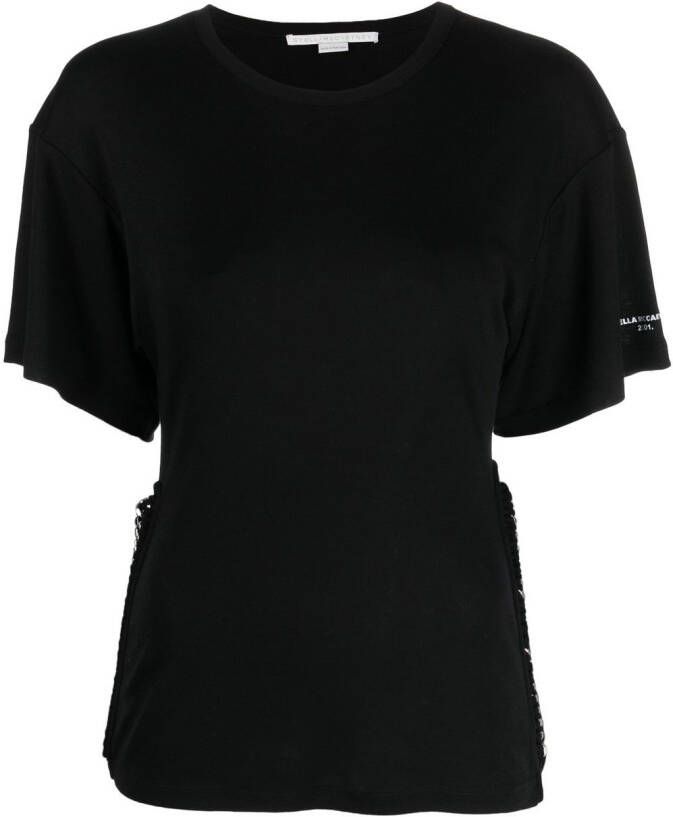 Stella McCartney T-shirt met raglanmouwen Zwart