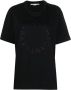 Stella McCartney T-shirt met logo van stras Zwart - Thumbnail 1