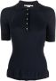 Stella McCartney Ribgebreide polotop Blauw - Thumbnail 1