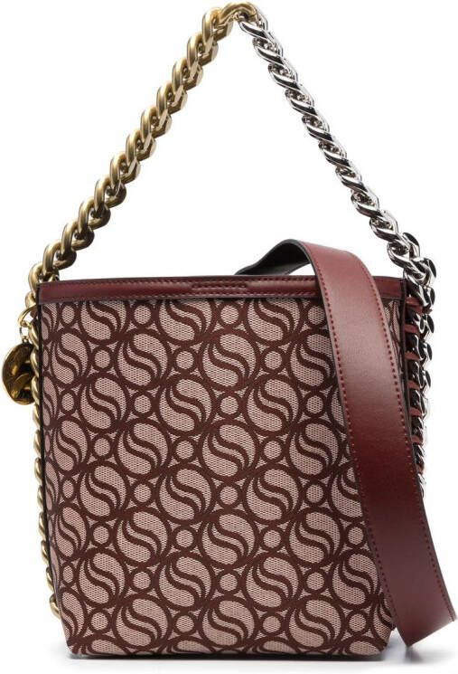 Stella McCartney S-Wave shopper met monogram Paars