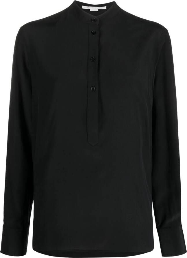 Stella McCartney Satijnen blouse Zwart