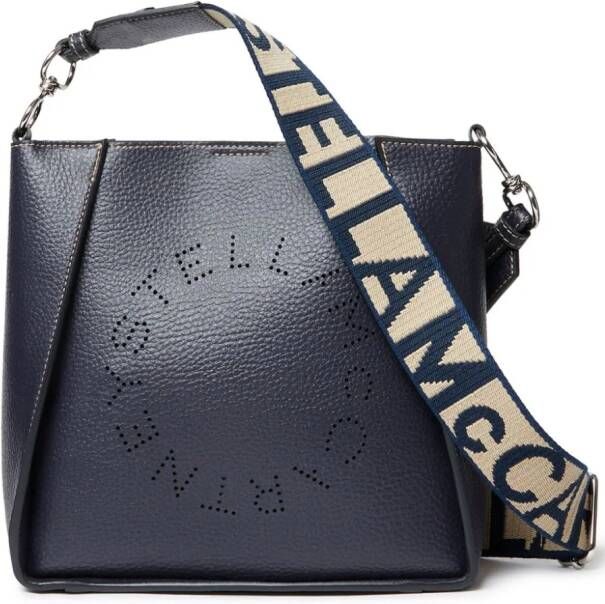 Stella McCartney Schoudertas met geperforeerd logo Zwart