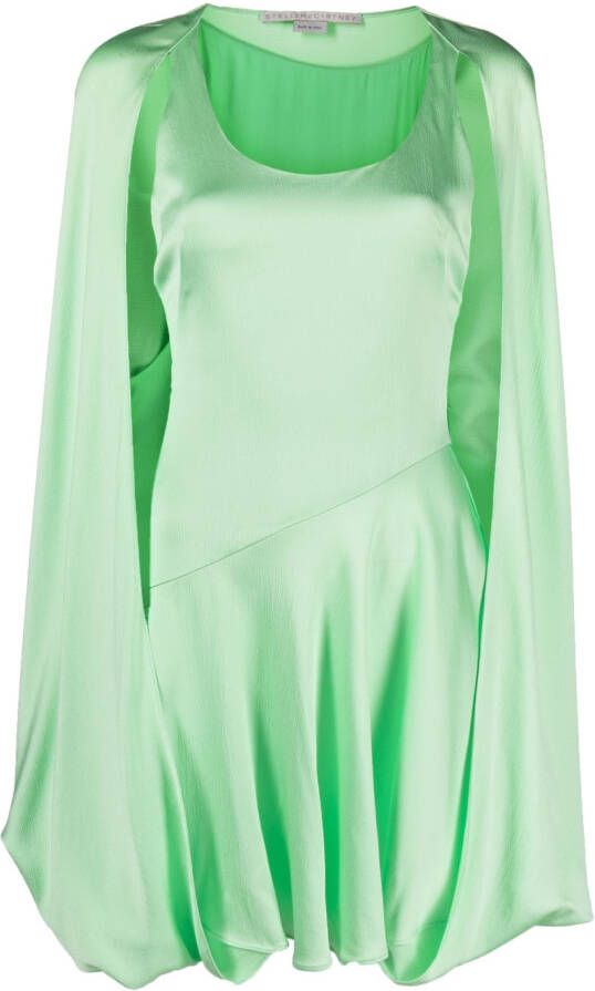 Stella McCartney Mini-jurk met diepe ronde hals Groen