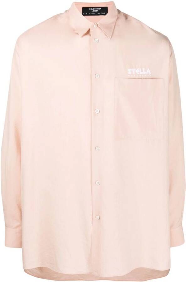 Stella McCartney Shirt met logoprint Roze